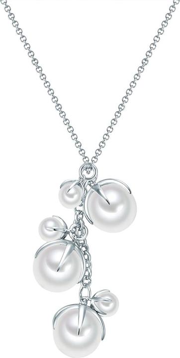 Image du produit Lulu & Jane Femme laiton perle de culture argent 42,0 cm chaîne de base + 5,0 cm extension - 29157 (Laiton, 42 - 47 cm)