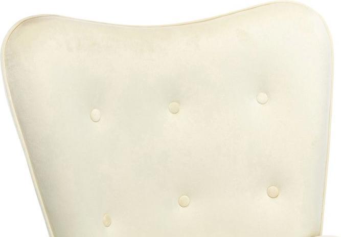 Image du produit CLP fauteuil à bascule Sanka velours, crème