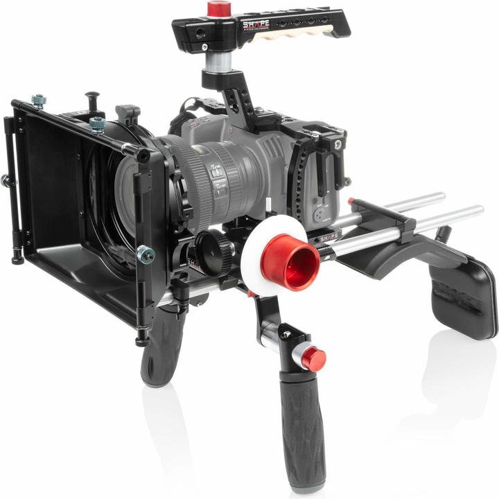 Immagine prodotto Shape Supporto a spalla Blackmagic Pocket Cinema 4K / 6K, scatola opaca, Follow Focus (Tappetino Box, Seguire la messa a fuoco)