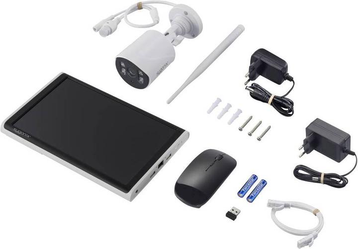 Image du produit Sygonix SY-5046554 Kit caméra de surveillance sans fil 8 canaux avec 1 caméra 1920 x 1080 pixels 2.4 (1920 x 1080 Pixels)