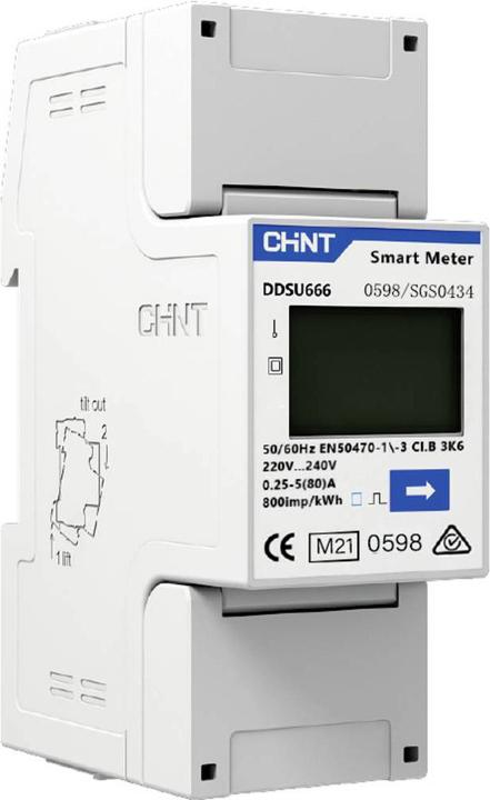 Immagine prodotto Chint G DDSU666 220/230V 5(80)A RS485 2P MID trifase contatore digitale MID-confo