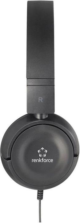 Image du produit Renkforce RF-HS-130 Casque On Ear filaire Stéréo Noir Bandeau (Filaire)
