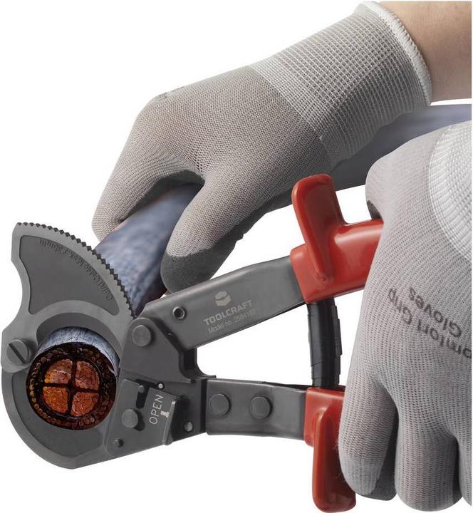 Image du produit Toolcraft TO-7752546 Pince coupante de côté 961 mm² (max) Incl. coupe-câble (260 mm)