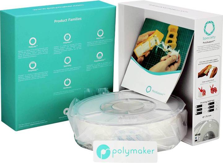 Actual product image Polymaker PD04002 Polysupport Breakaway Filament Support Material 2.85 mm 750 g (2.85 mm, 750 g, White)