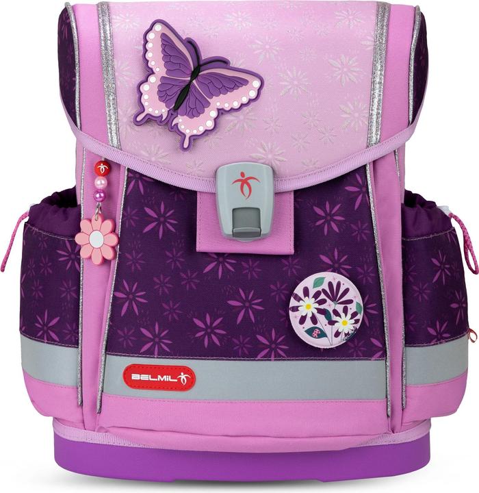 Belmil Classy Plus ergonomisches Schulranzenset 5tlg. "Purple Sprin (19 l)