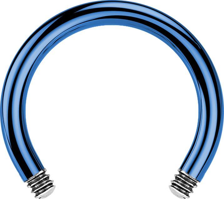 Immagine prodotto Star Piercing Asta micro circolare per bilancieri blu scuro (Acciaio chirurgico 316L)