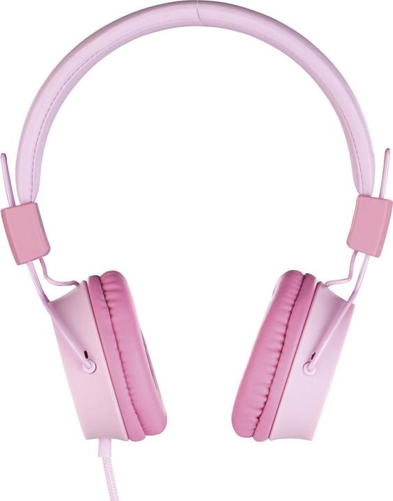 Actual product image Thomson HED8100P Children's headphones, on-ear, with cable, volume limiter, pink