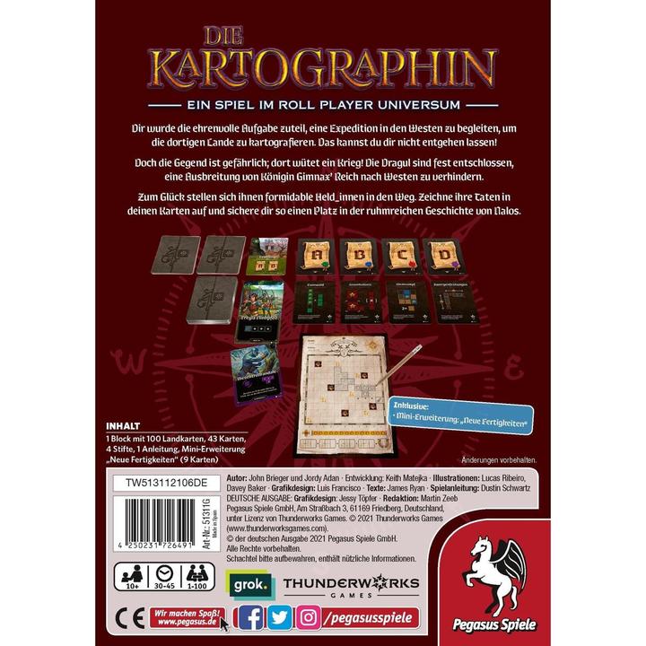 Produktbild Pegasus 51311G - Der Kartograph Ära der Helden, Kartenspiel, für 1-100 Spieler, ab 10 Jahren (DE-Ausgabe) (Deutsch)