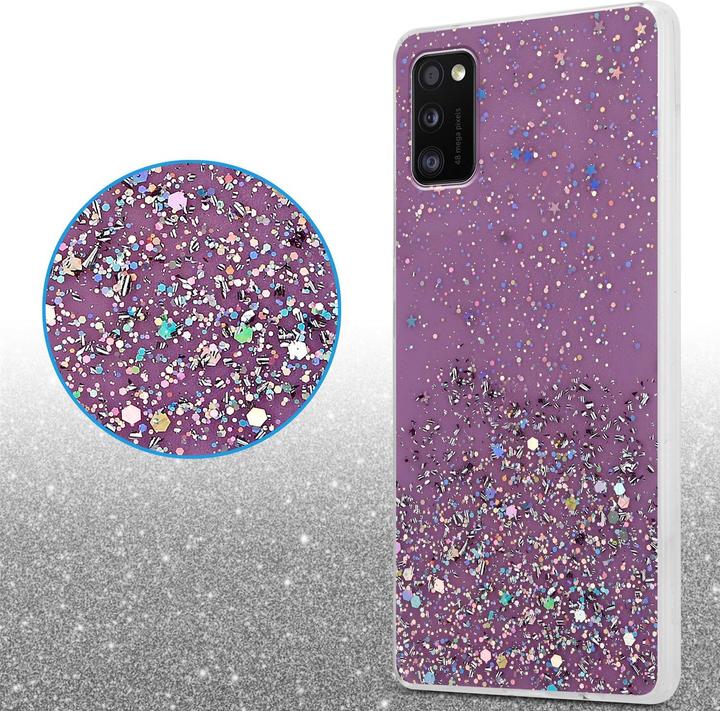 Actual product image Cadorabo TPU cover sparkling glitter (Samsung Galaxy A41)
