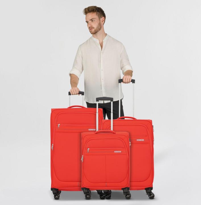 Produktbild American Tourister Deep Dive 4 Rollen Kofferset 3-teilig mit Dehnfalte (217 l, XL (ab 115l))
