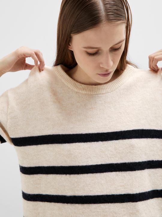 Image du produit Selected Femme Haut en tricot à manches courtes (XL)