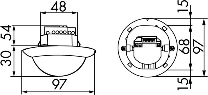 Produktbild BEG 92445 Präsenzmelder PD4-S-K-UP (20 m)