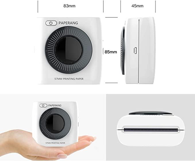 Actual product image Paperang P2 HD 300DPI Smartphone Bluetooth Printer (Black and white)