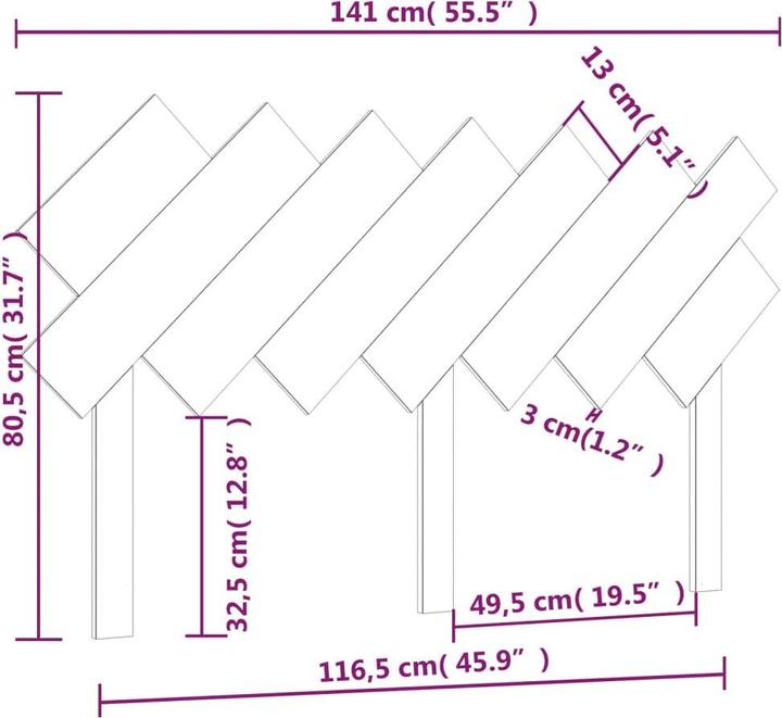 Produktbild VidaXL Ute (151.5 x 3 x 81 cm)