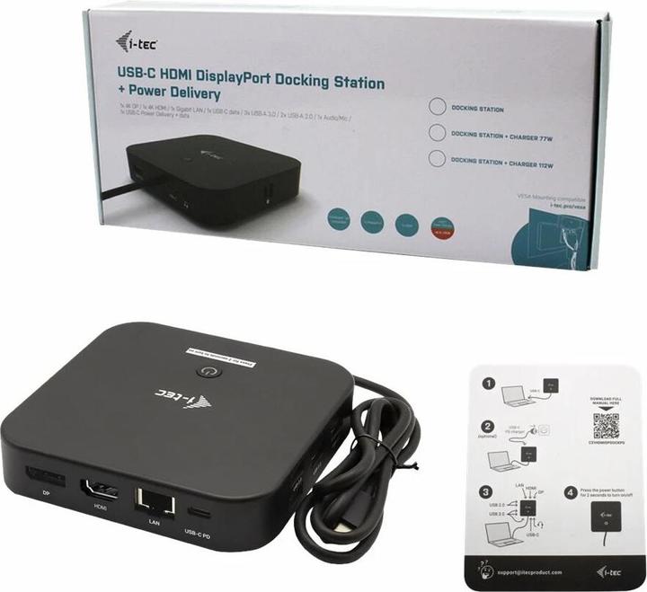 Image du produit i-tec Station d'accueil USB-C HDMI DP (USB-C, 3 Ports)