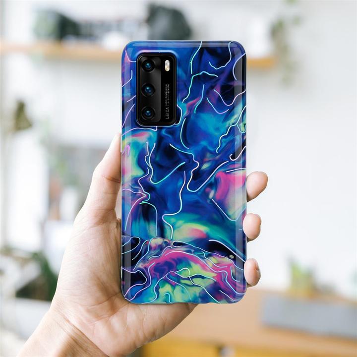 Image du produit Cadorabo Couverture IMD TPU Marbre coloré (Huawei P40)