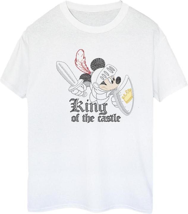 Actual product image Disney Womens/Ladies Mickey Mouse King Of The Castle Cotton Boyfriend T-Shirt (3XL)