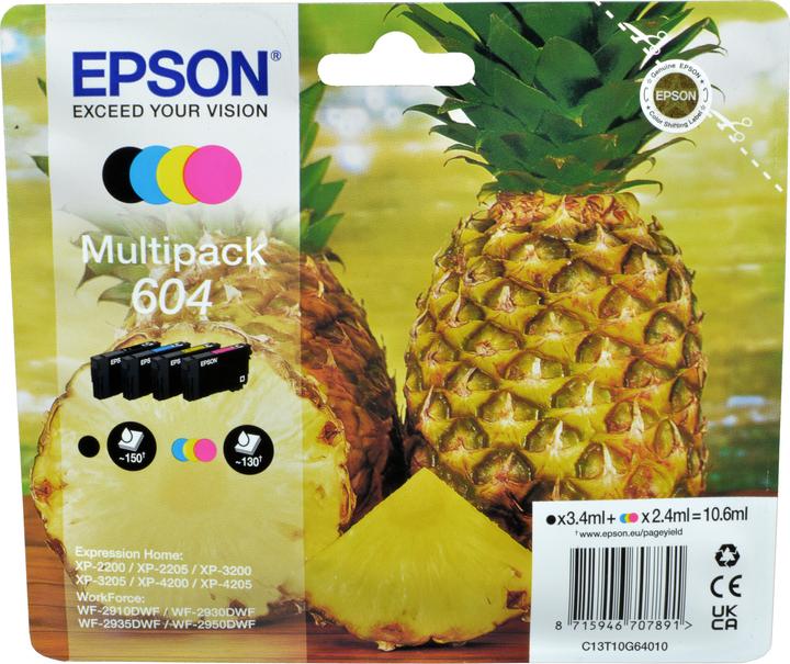 Actual product image Epson 604 Multipack (M, FC, Y, C)