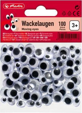 Image du produit Herlitz Yeux mobiles, pupille mobile, assortis Assortis dans les tailles : 33 x 7 mm rond, 33 x 12 mm rond