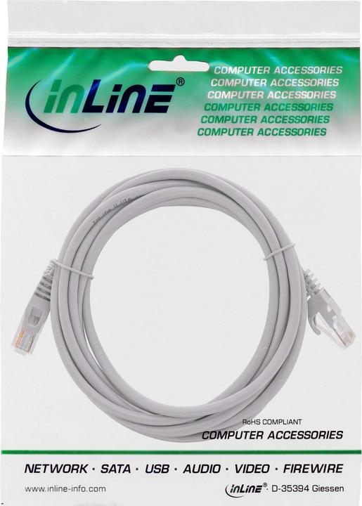 Actual product image InLine Patch cable (U/UTP, CAT5e, 3 m)