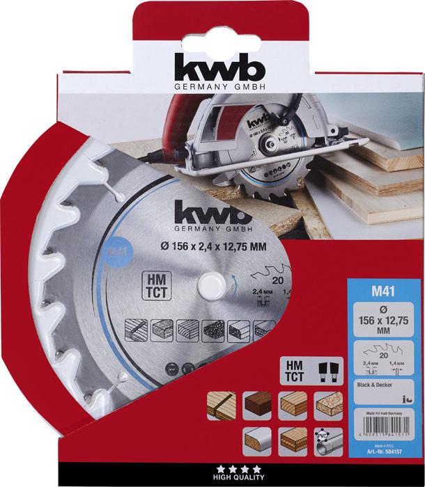 Immagine prodotto kwb Lama circolare HM Medium Ø 156x12,75 Z20
