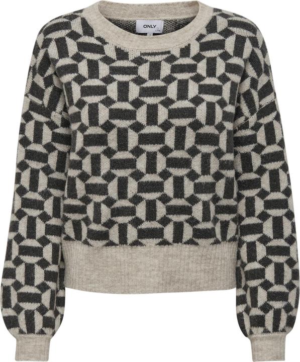 Only Gemusterter Strickpullover (L)
