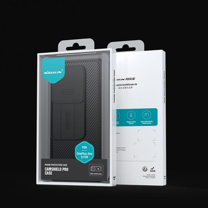 Actual product image Nillkin CamShield Pro Case for OnePlus Ace 3 / 12R - Black (OnePlus Ace 3)