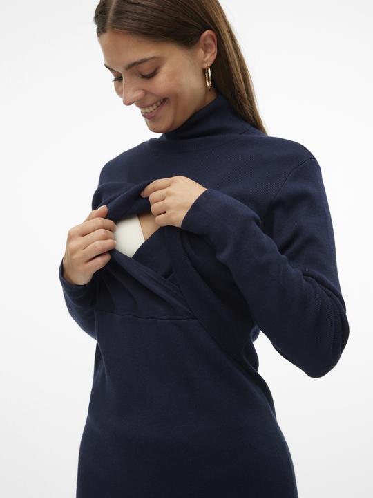 Image du produit Mamalicious Col roulé Manches côtelées Pull-over Haut tricoté (L)