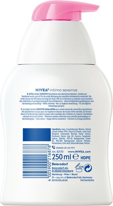 Produktbild NIVEA Intimo Sensitive (250 ml, Intimwaschlotion)