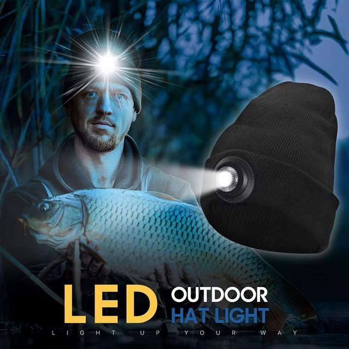Immagine prodotto Boruit Caldo cappello invernale - Lampada frontale ricaricabile USB - 500LM