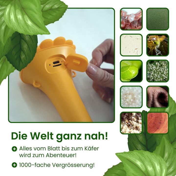 Actual product image Hermex Portable children's microscope Mini hand-held microscope Portable microscope