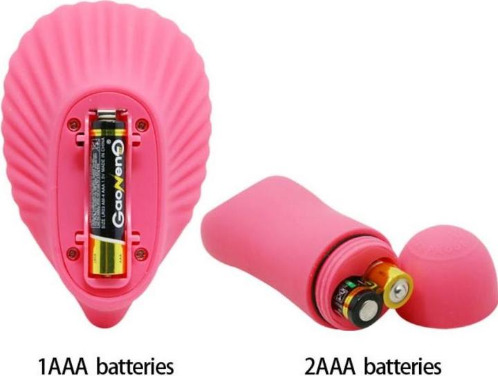 Actual product image Pretty Love Couple vibrator "Fancy Clamshell" with remote control