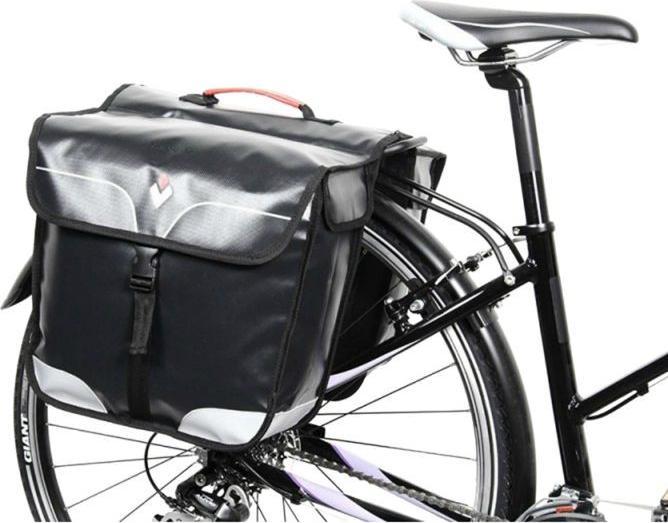 Produktbild P2R fahrradtasche hinten doppelt starr waterproof klettverschluss am gepäckträger hapo-g (32 l, Gepäckträgertasche)