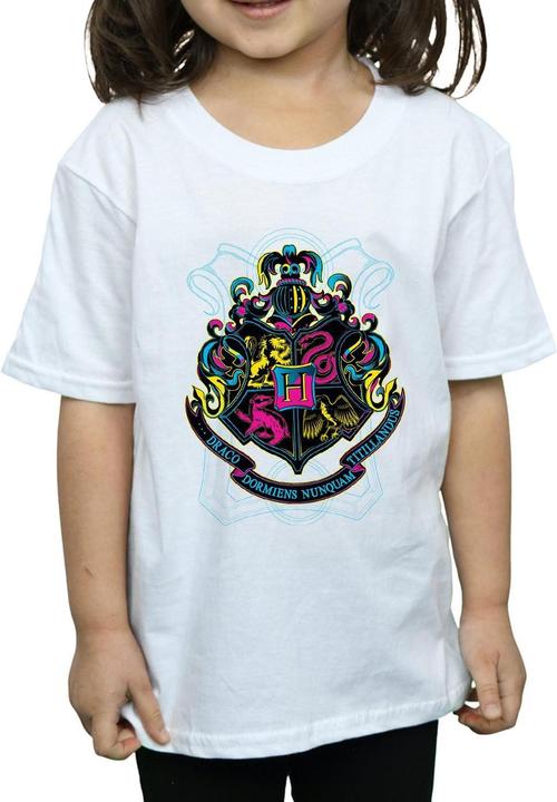Immagine prodotto Neon Hogwarts Crest Maglietta Ragazze (140, 146)