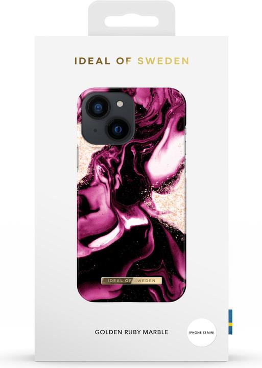 Actual product image iDeal Of Sweden Designer Hard Cover Golden Ruby (Apple iPhone 13 mini)