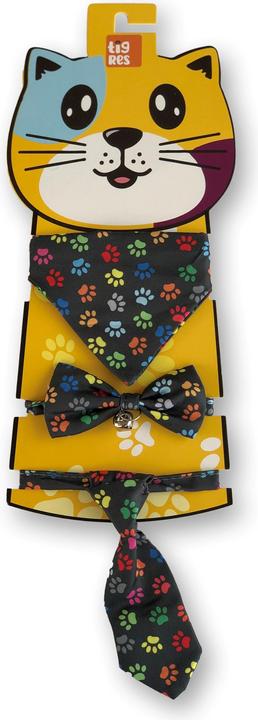 Actual product image Tigres Bow tie, tie, collar & scarf set (Dog, Cat)