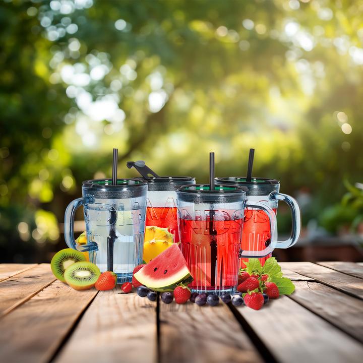 Produktbild Relaxdays 4x Trinkgläser (0.45 l, 4 x)