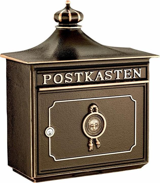 Immagine prodotto Burg Wächter Cassetta delle lettere in metallo LxHxP 480/425/180 mm Bordeaux 1895 bronzo
