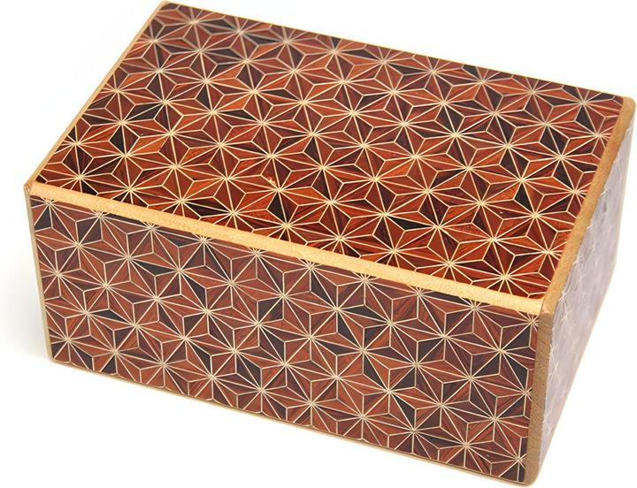 Actual product image Maruyama Himitsu Bako - Akaasa (21 steps) - Japanese puzzle box