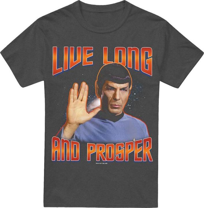 Actual product image Unisex Adult Original Live Long and Prosper T-Shirt (XL)