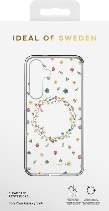 Produktbild iDeal Of Sweden Clear Case Mid - Petite Floral (Samsung Galaxy S25, Samsung Galaxy S24+)