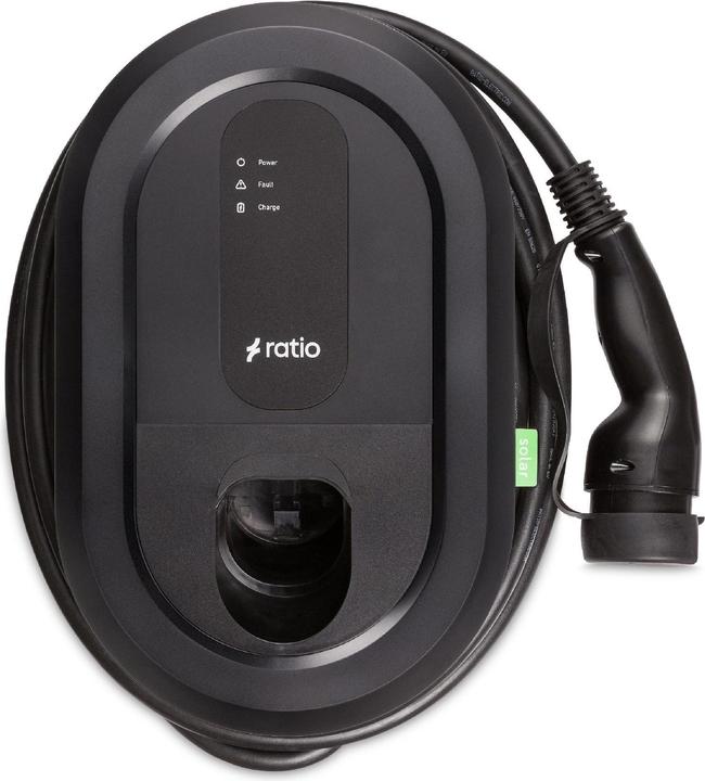 Actual product image Ratio Electric Charging station solar 11 - 22 kW, type 2, WLAN/LAN/BT, 7.5 m (Type 2, 22 kW, 32 A, Hard wired)