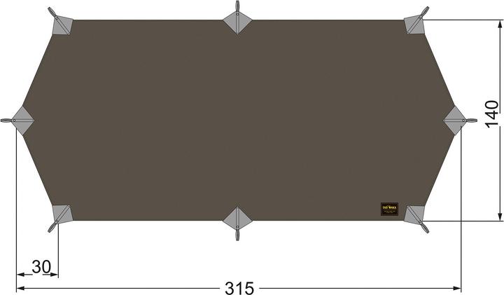Tatonka Tarp Wing 1 LT (Tarp, 0.28 kg, 1 Person)