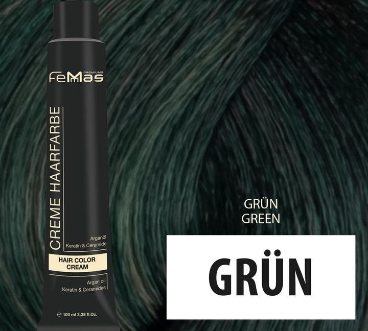 Immagine prodotto FemMas Verde) Colore per capelli Pure & Mix 100ml (Verde)