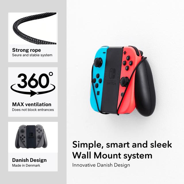 Actual product image Floating Grip Nintendo Joy-Con Controller Wall Mount (Switch)