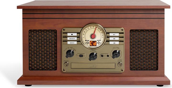 Actual product image Victrola Classic Chaine Stereo 6 En 1 Platine Vinyle Acajou New Pack (Automatic)