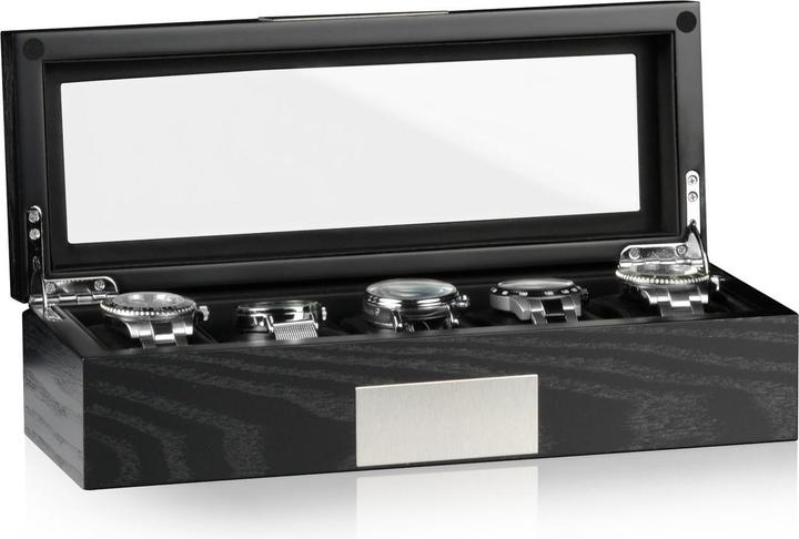 Immagine prodotto Heisse & Söhne Scatola dell'orologio Monteray 5 ash - nero satinato