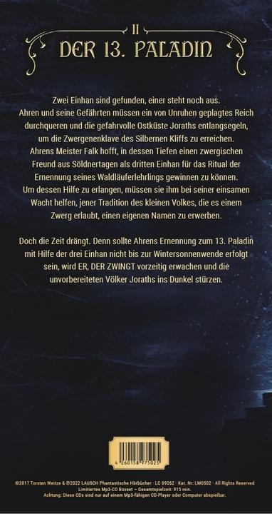 Produktbild Die Ernennung: Der 13. Paladin Band II (LAUSCH Medien, Günter Merlau, Torsten Weitze, Deutsch)