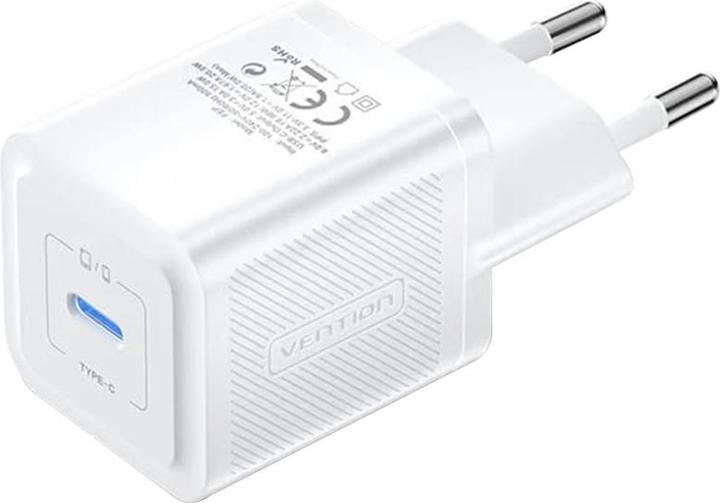 Vention Wall charger,, FEPW0-EU, USB-C, 20W, GaN (white) (20 W)