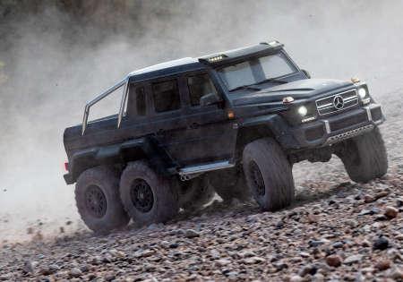 Actual product image Traxxas CRAWLER TRX-6 1:10 6WD EP RTR MERCEDES G63 AMG 6x6 - BLACK WITHOUT charger and WITHOUT battery (RTR Ready-to-Run)